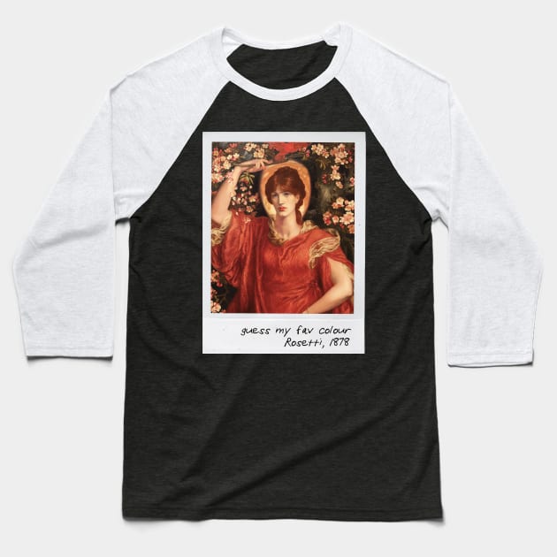 rosetti - red Baseball T-Shirt by pripple